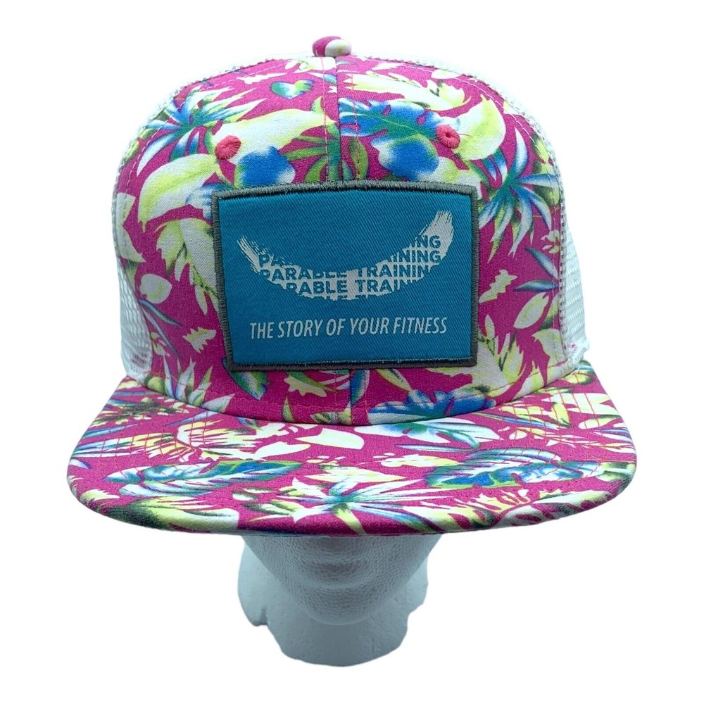 Parable Training Pink Floral SnapBack Hat Cap The Story Of Your Fitness